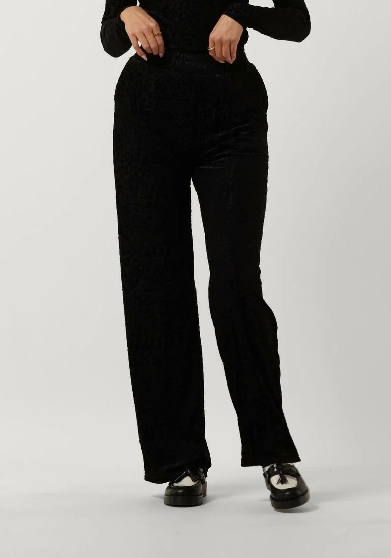 REFINED DEPARTMENT zwarte refined department wijde broek nova