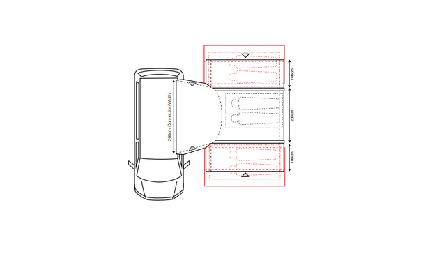 Outdoor Revolution Cayman Combo Air aufblasbares Vorzelt