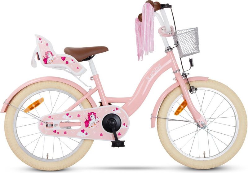 SJOEF Dolly Meisjesfiets 18 inch - Roze