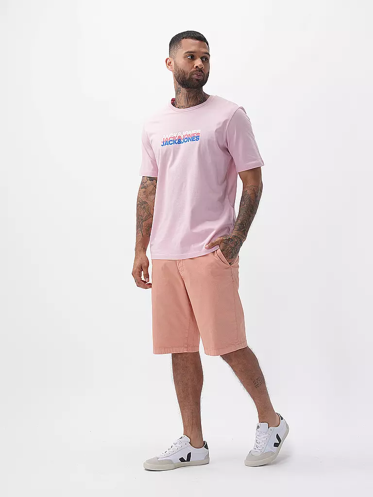 JACK & JONES T-Shirt JJCYBER rosa