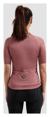 Maillot Manches Courtes Vélo Rogelli Essential II Rose Femme
