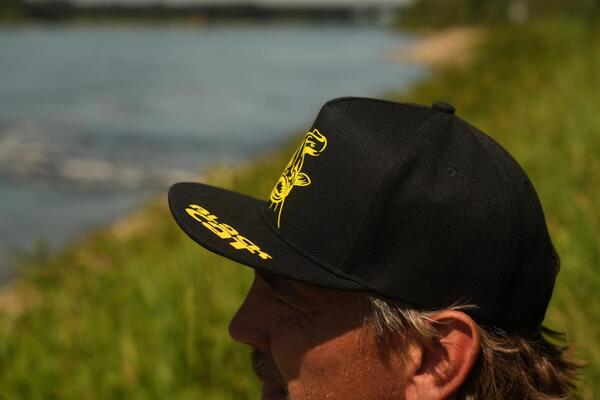 Casquette Black Cat Black Flat Peak Cap