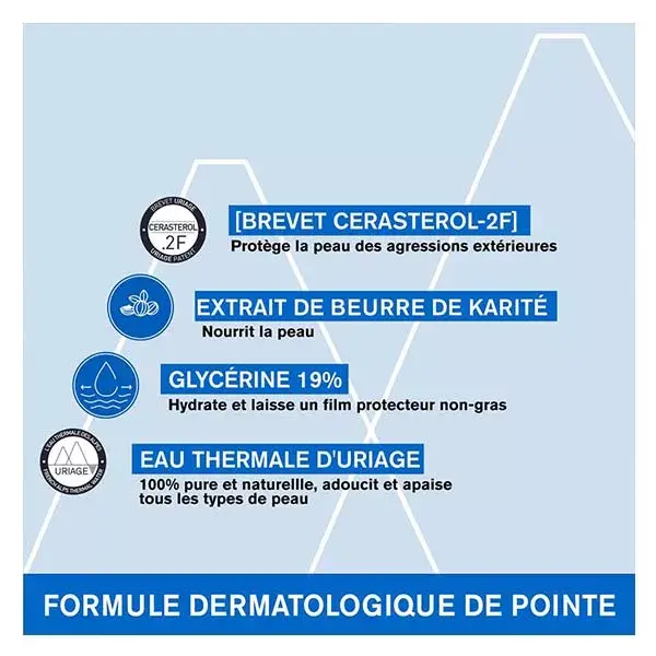 Uriage Xémose Huile Lavante Apaisante Corps Peaux Sèches Atopiques 200ml