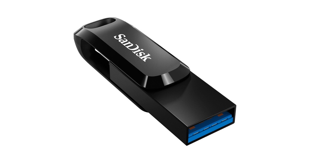 SanDiskUltra Dual Drive Go 256 GB usb-stick  (Zwart, USB-A 3.2 (5 Gbit/s), USB-C 3.2 (5 Gbit/s))