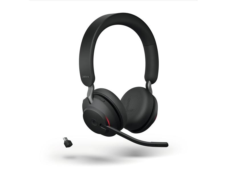 Jabra Headset Evolve2 65 Duo MS Schwarz, USB-C Für Sie entwickelt: Ihr schnurloses Headset für das mobile Arbeiten – mit herausragendem Sound
