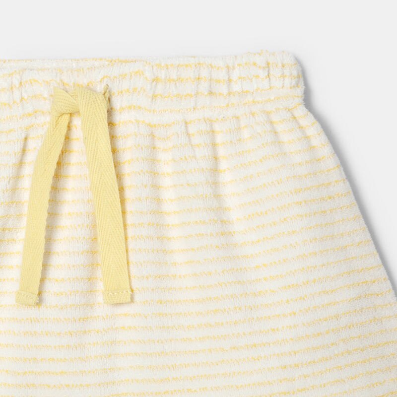 Short en coton éponge bio jaune naissance Absorba Jaune