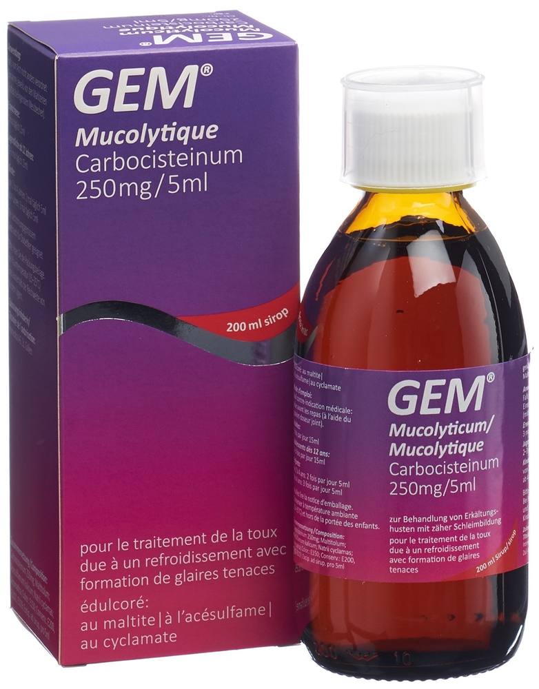 GEM Mucolyticum<br>200 ml, Flasche, Sirup
