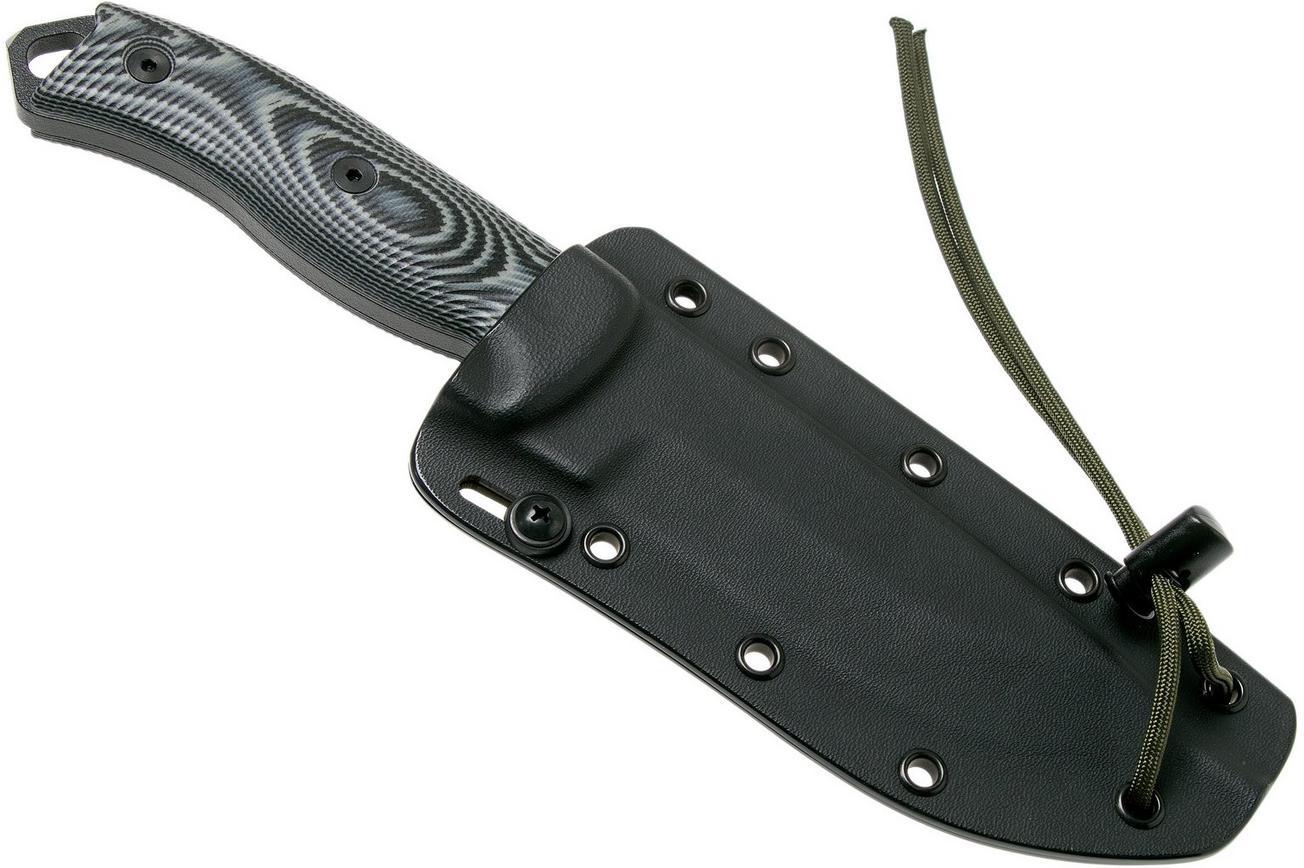 ESEE Model 5 Black Blade 3D Grey-Black G10 survivalmes 5PB-002 kydex schede   clip plate