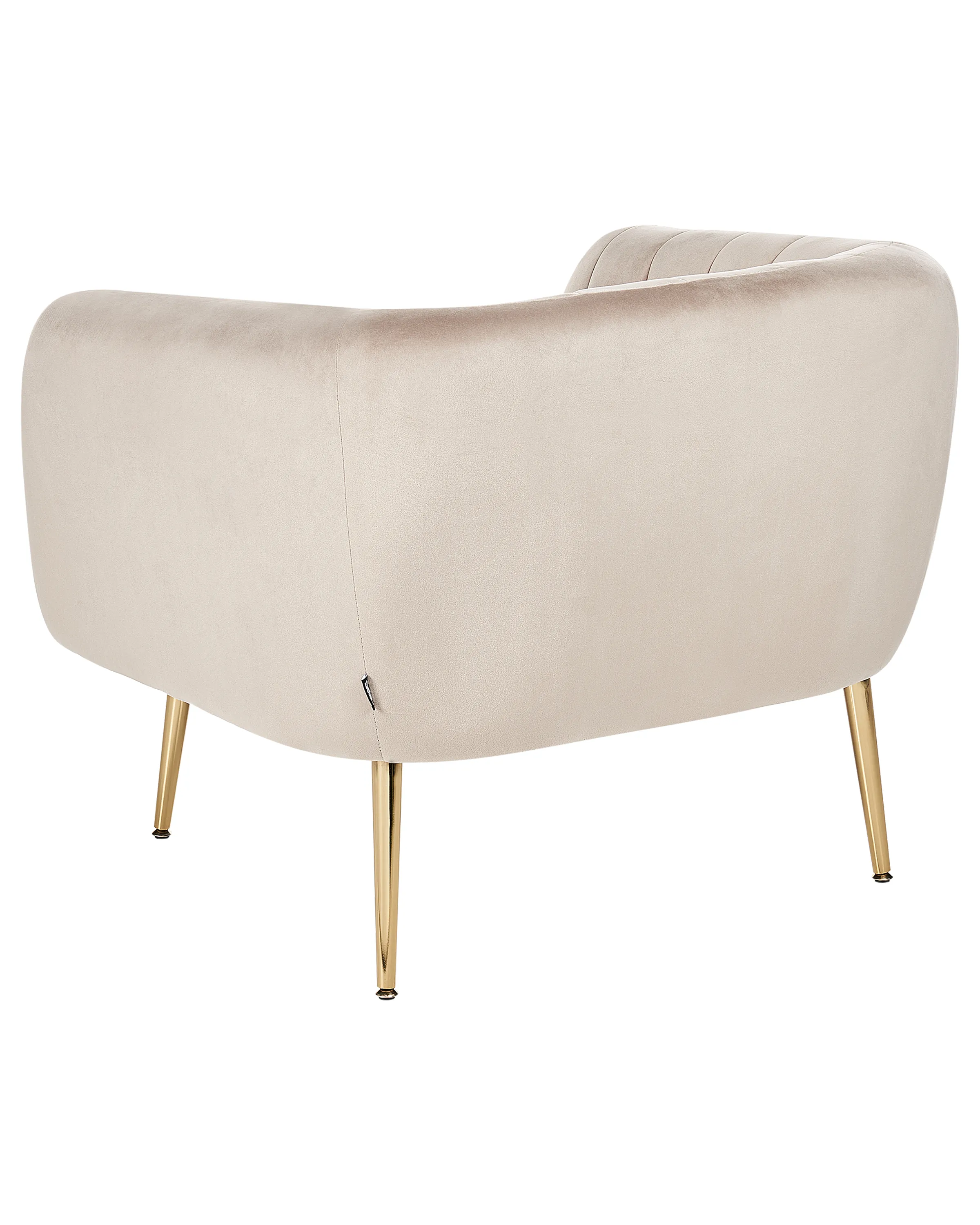 Fauteuil LACONIA Fluweel Taupe