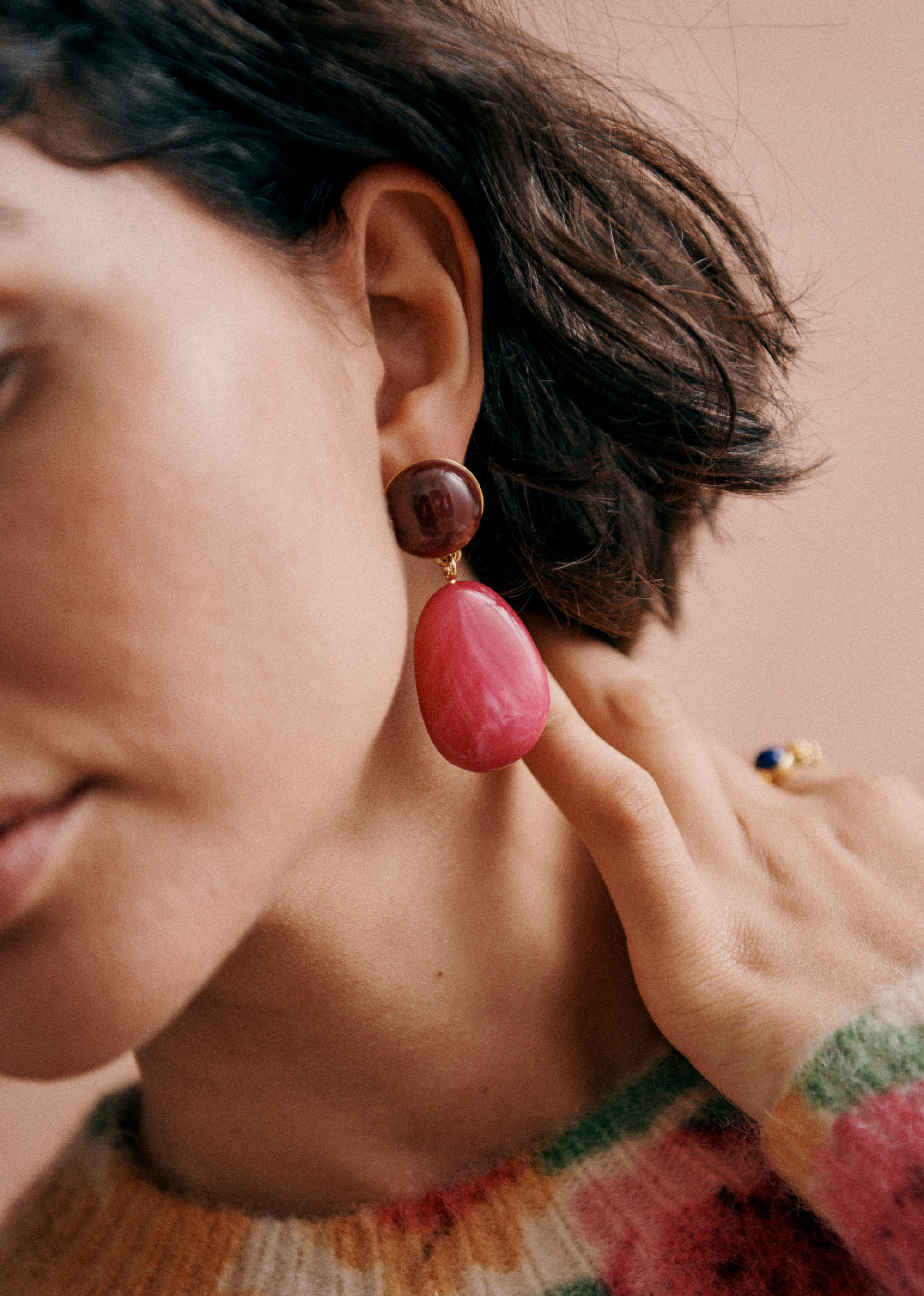 Boucles d'oreilles Lila - Fuchsia multi - E-SHOP/BIJOUX Boucles d'Oreilles 5905794