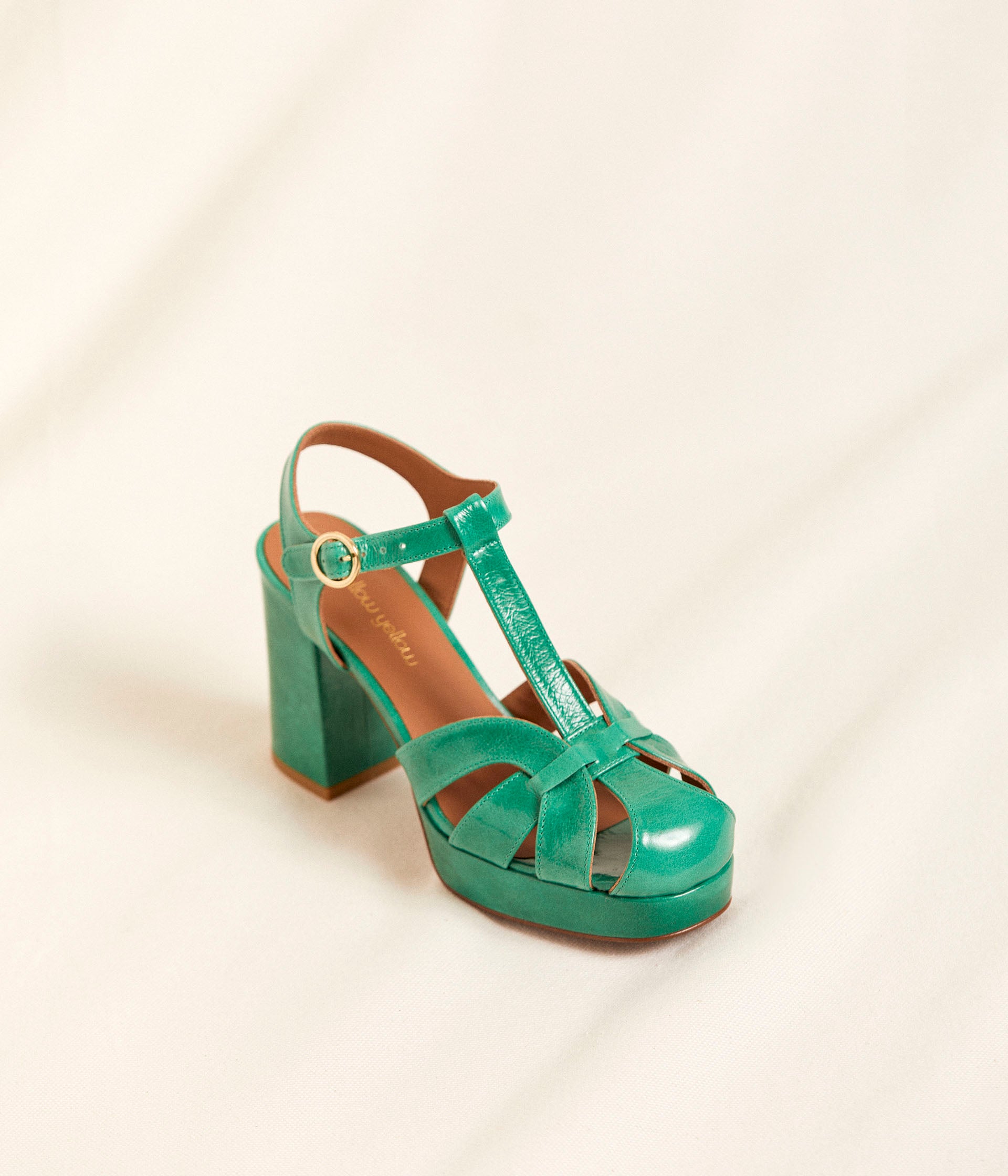 Sandales vertes Lauriane