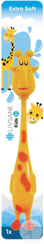 Livsane Oral Brosse Dents Enfant Girafe 1 Pièce