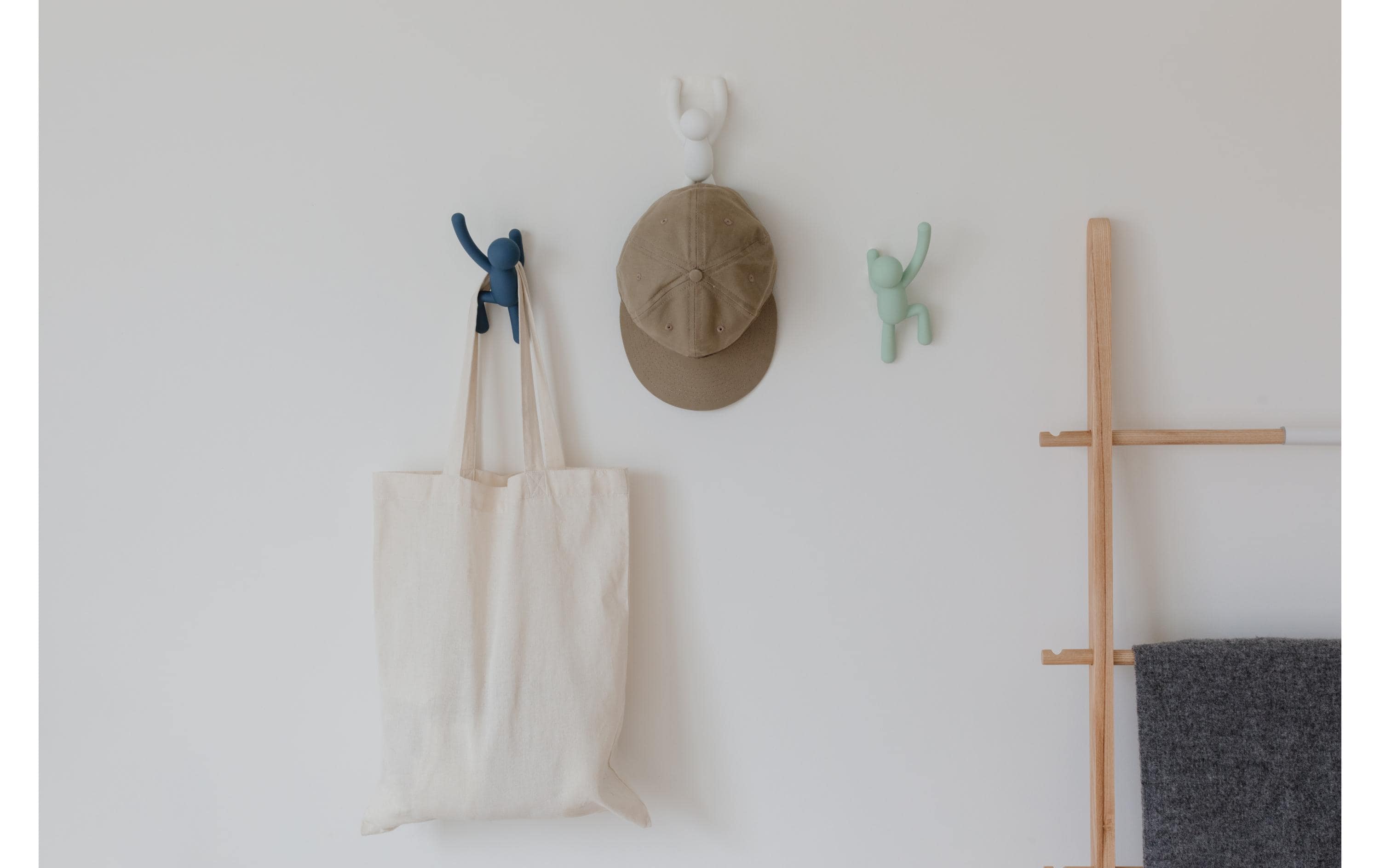 Wandhaken Buddy Mehrfarbig, KunststoffWand-Kleiderhaken