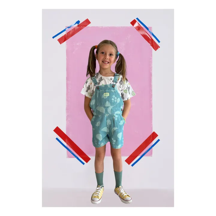 Favorite People Salopette Short Tijuca | Bleu ciel