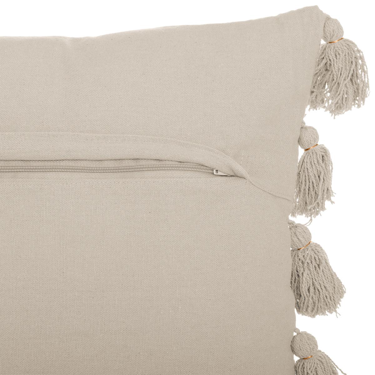 COUSSIN POMPON GYPSY IVOIRE 50X50CM