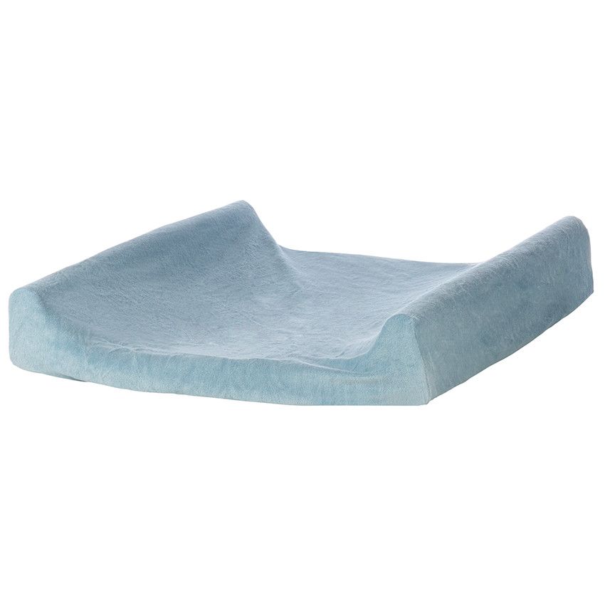Housse de matelas à langer en éponge - Bleu moyen