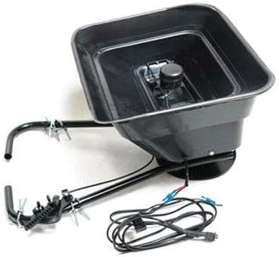 Dema Elektrostreuer 12V für Rasentraktor, Schleuderstreuer, flexibel, kraftvoll, großvolumig für Rasenpflege, Winterdienst, ATV/Quad