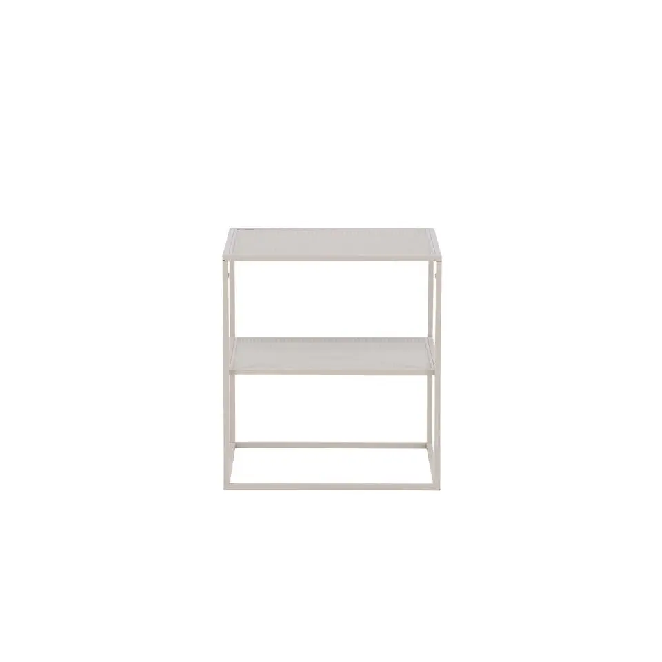 Bijzettafel Beige Metaal - 55x55x60cm - Netz