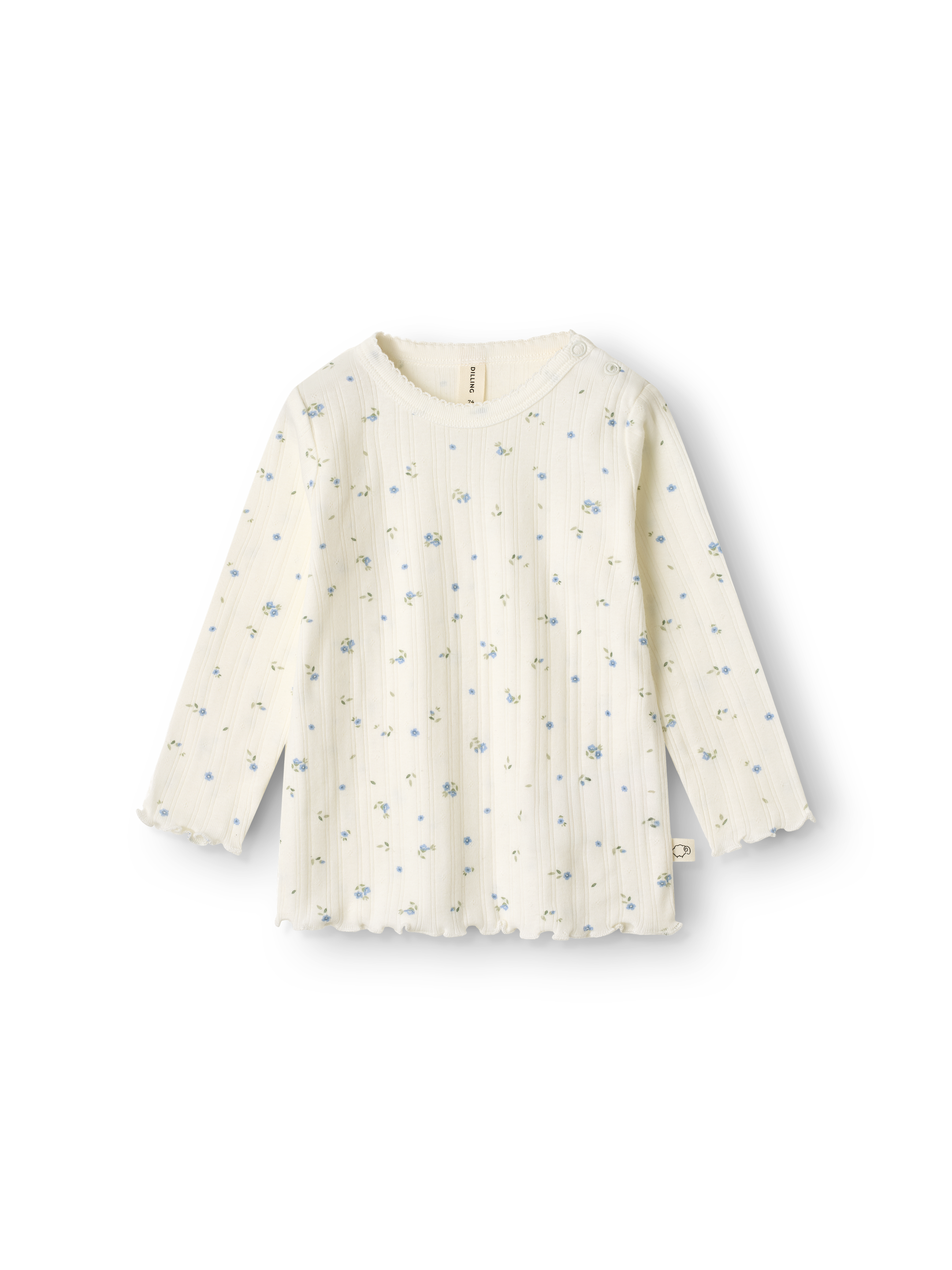 Pointelle shirt van katoen voor baby's