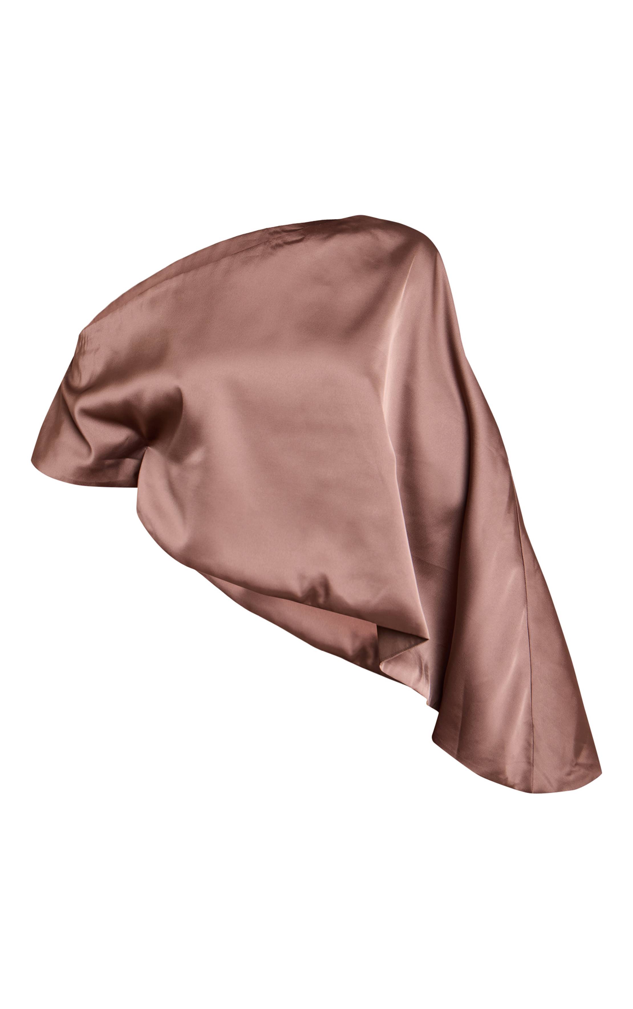 Champignon Haut Cape Asymétrique En Satin Petite