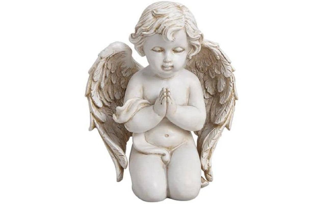 Dekofigur Engel 11 x 14 x 7 cmEngelfigur aus Polyresin