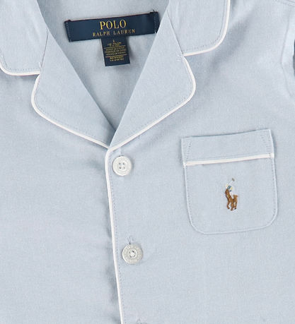 Polo Ralph Lauren Schlafanzug - Oxford - Polo Blue Hyazinthe