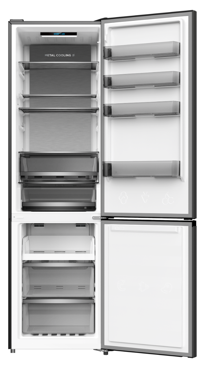 Friac UD3800DIXNF koel-vriescombinatie 405 L dark Inox No Frost