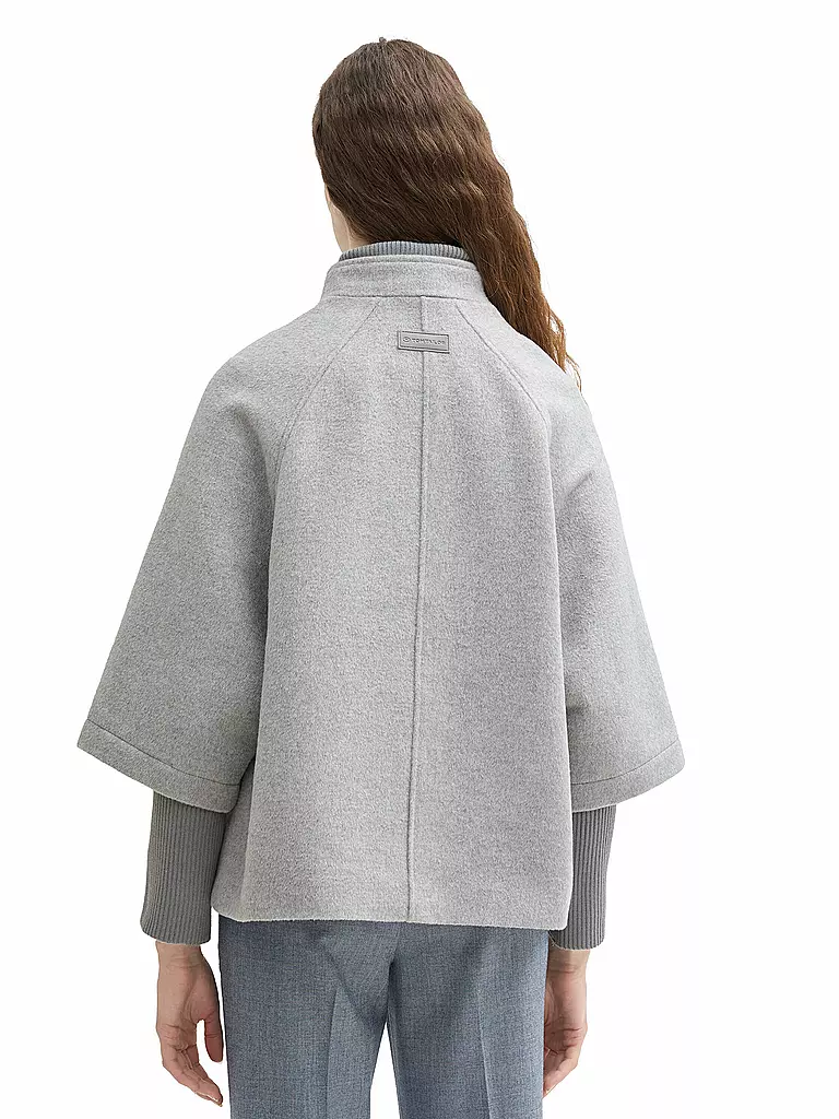 TOM TAILOR Poncho - Cape grau