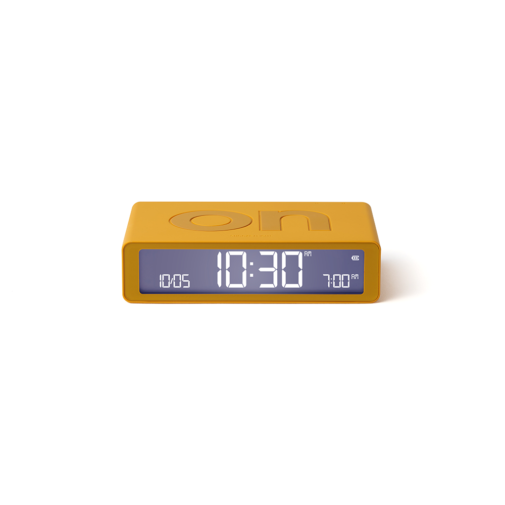 Flip Classic Digitaler Wecker Nachttisch Uhr mit LCD Display (LEX-LR157J9) - Gelb