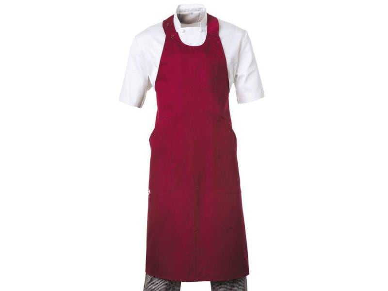 Paderno Kochschürze 94 cm x 100 cm Rot Küchenschürze