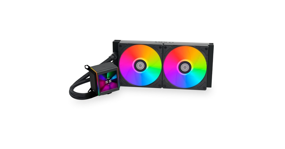 Lian LiGalahad II LCD 280 waterkoeling  (Zwart, 4-pins PWM fan-connector)