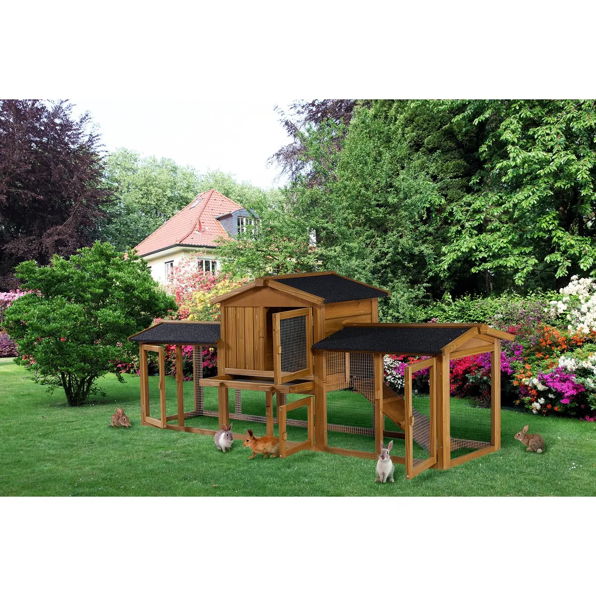 Habitat et Jardin Clapier Galina - Marron