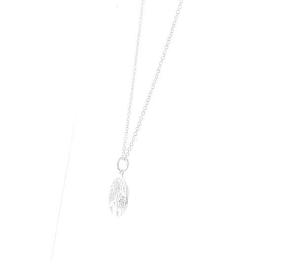 Unique And Co Ladies Unique And Co Sterling Pendnt with CZ And Chain