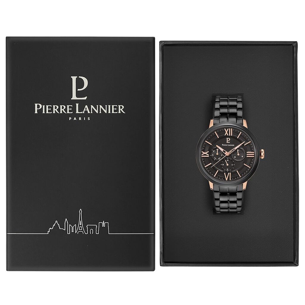 Montre Pierre Lannier Collection Beaucour Noir