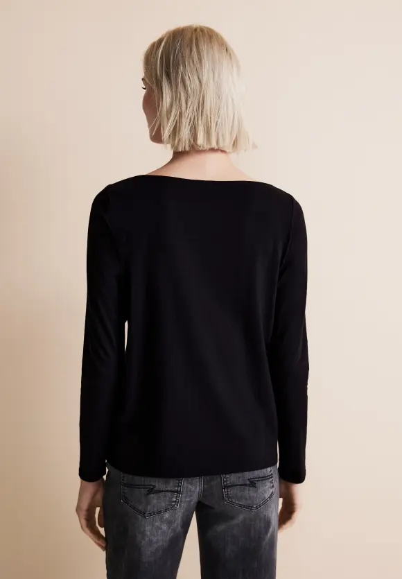 Softes Langarmshirt - Black