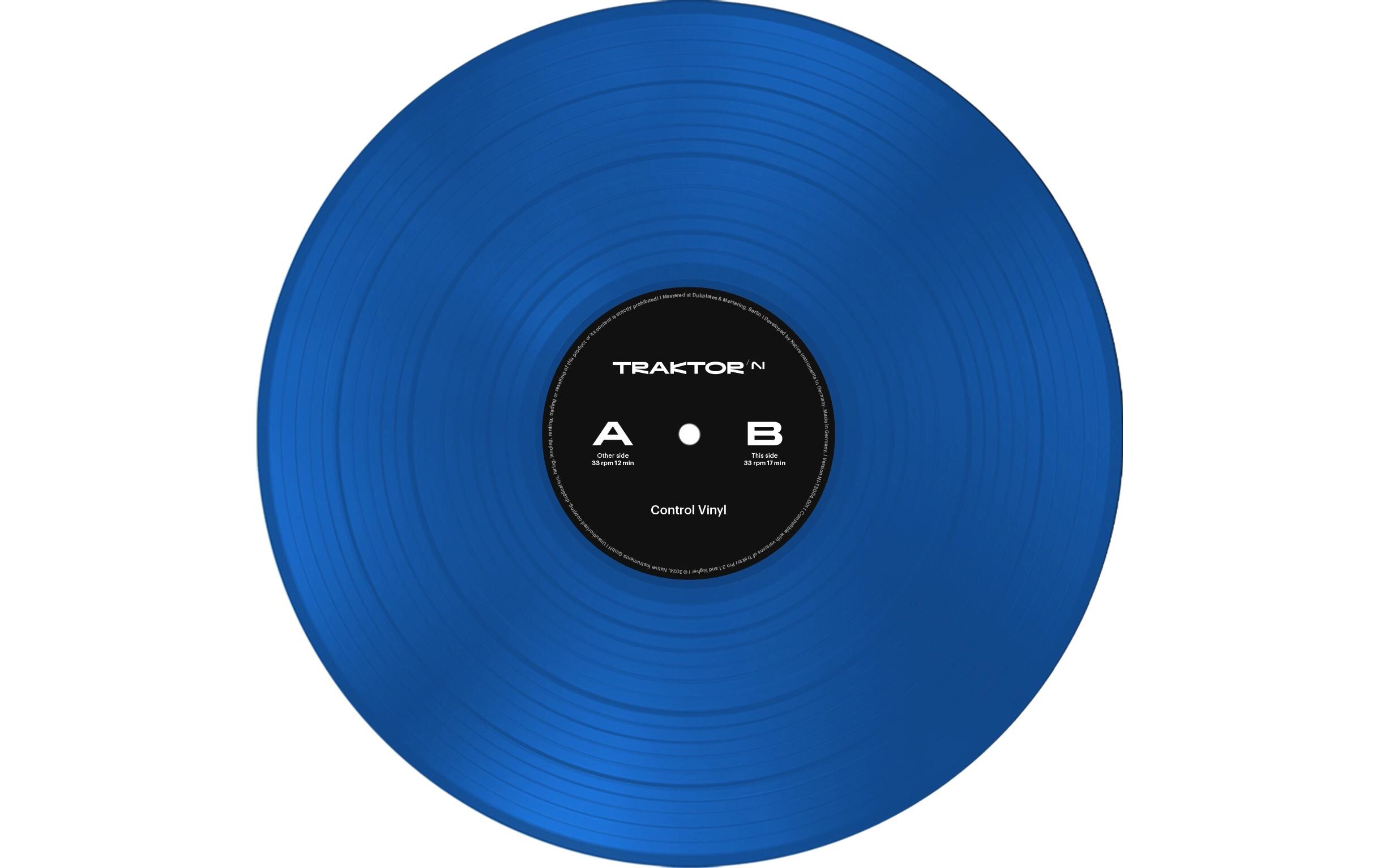 Digital Vinyl System Traktor Control VinylTimecode-Vinyl, blau