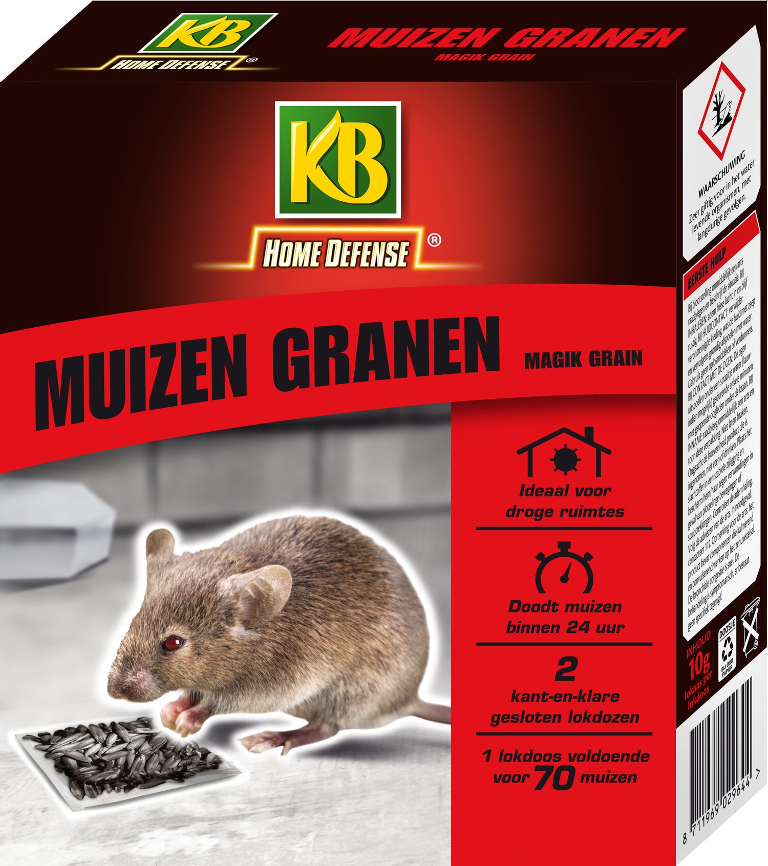 KB muizen granen met lokstation 2 stuks