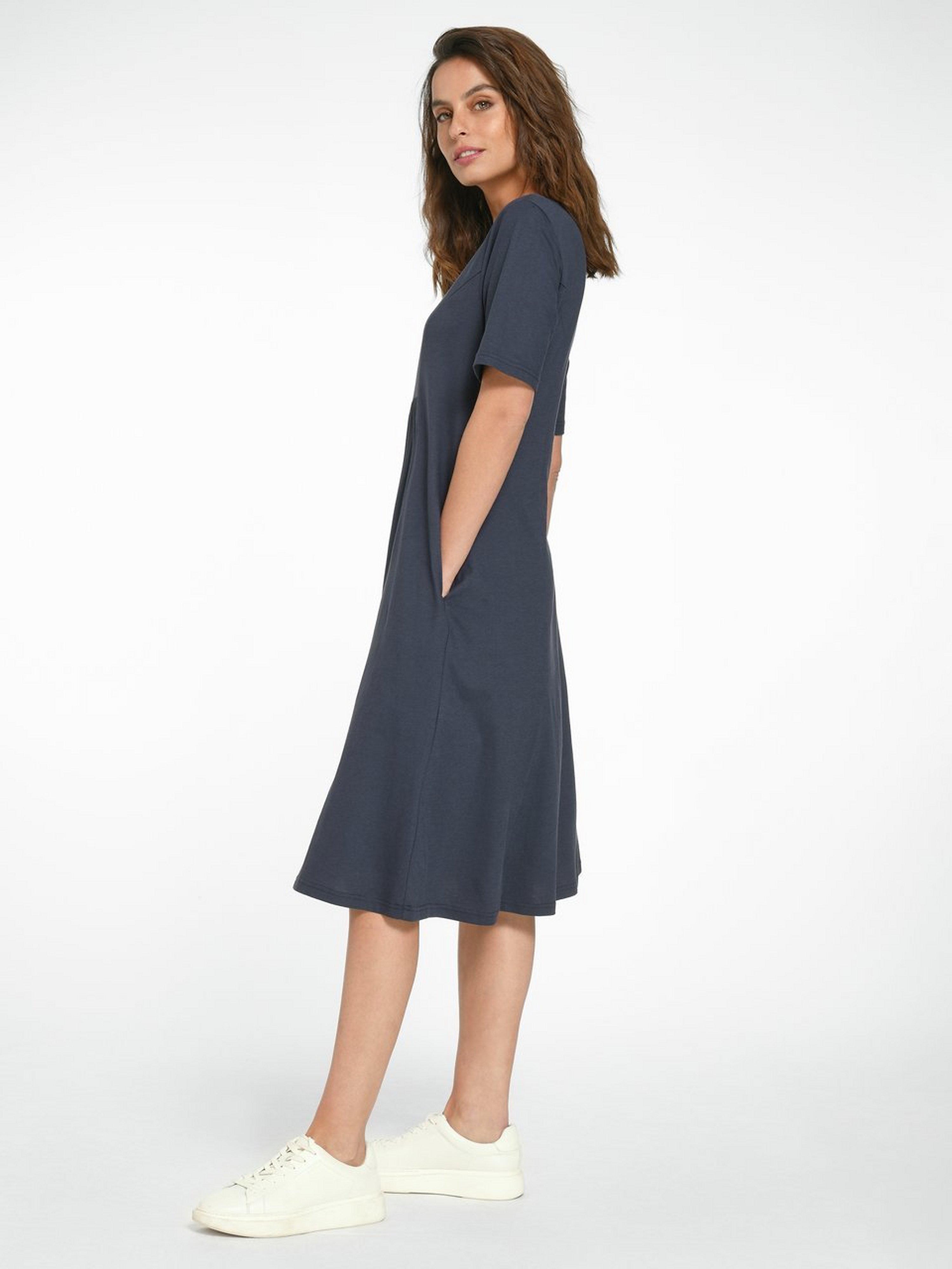 Jerseykleid mit 1/2-Arm