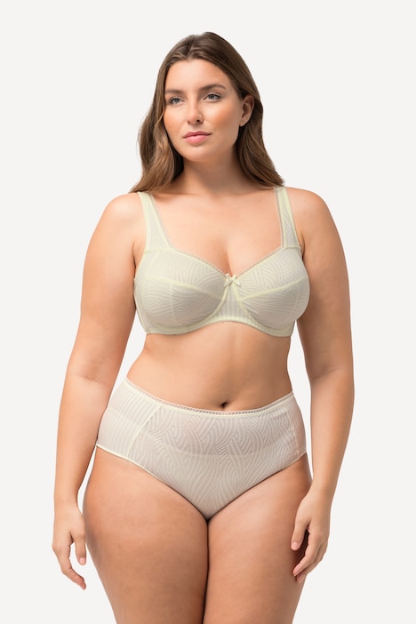 Bügel-BH, Spitze, Softcups, Rippjersey, Cup C - D