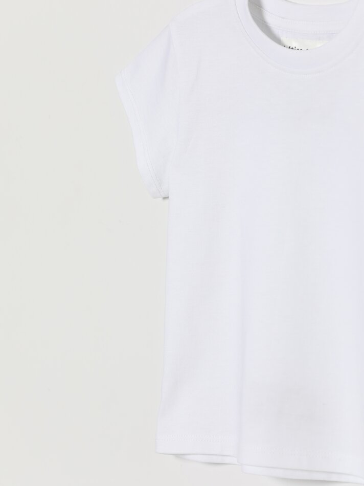 Camiseta básica de manga curta - Branca