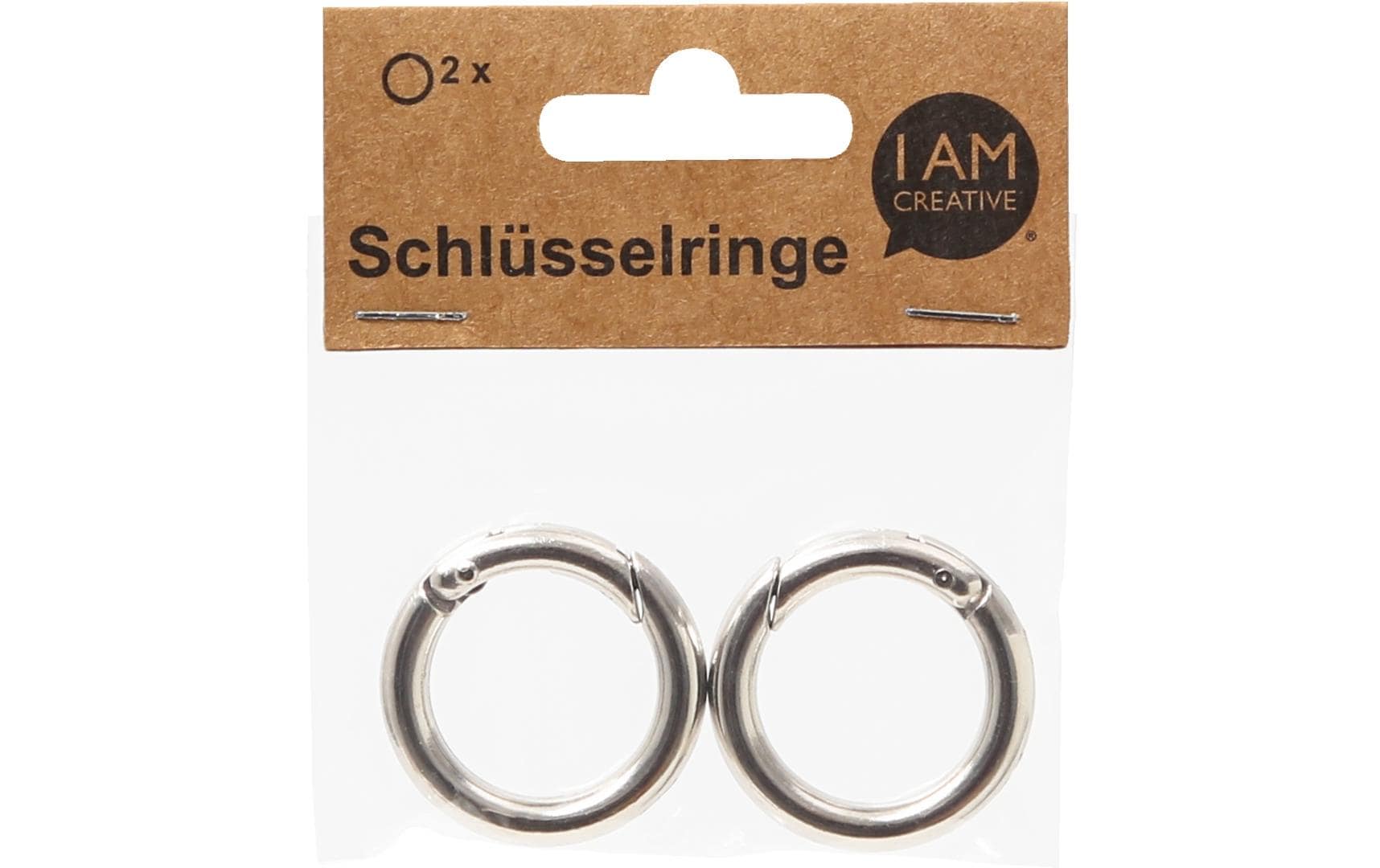 Schlüsselanhänger ø 37 mm, 2 StückHochwertige Verbindungsringe zum Öffnen