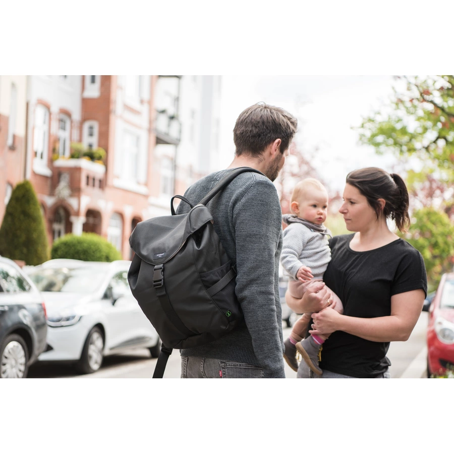 storksak Wickelucksack ECO Black