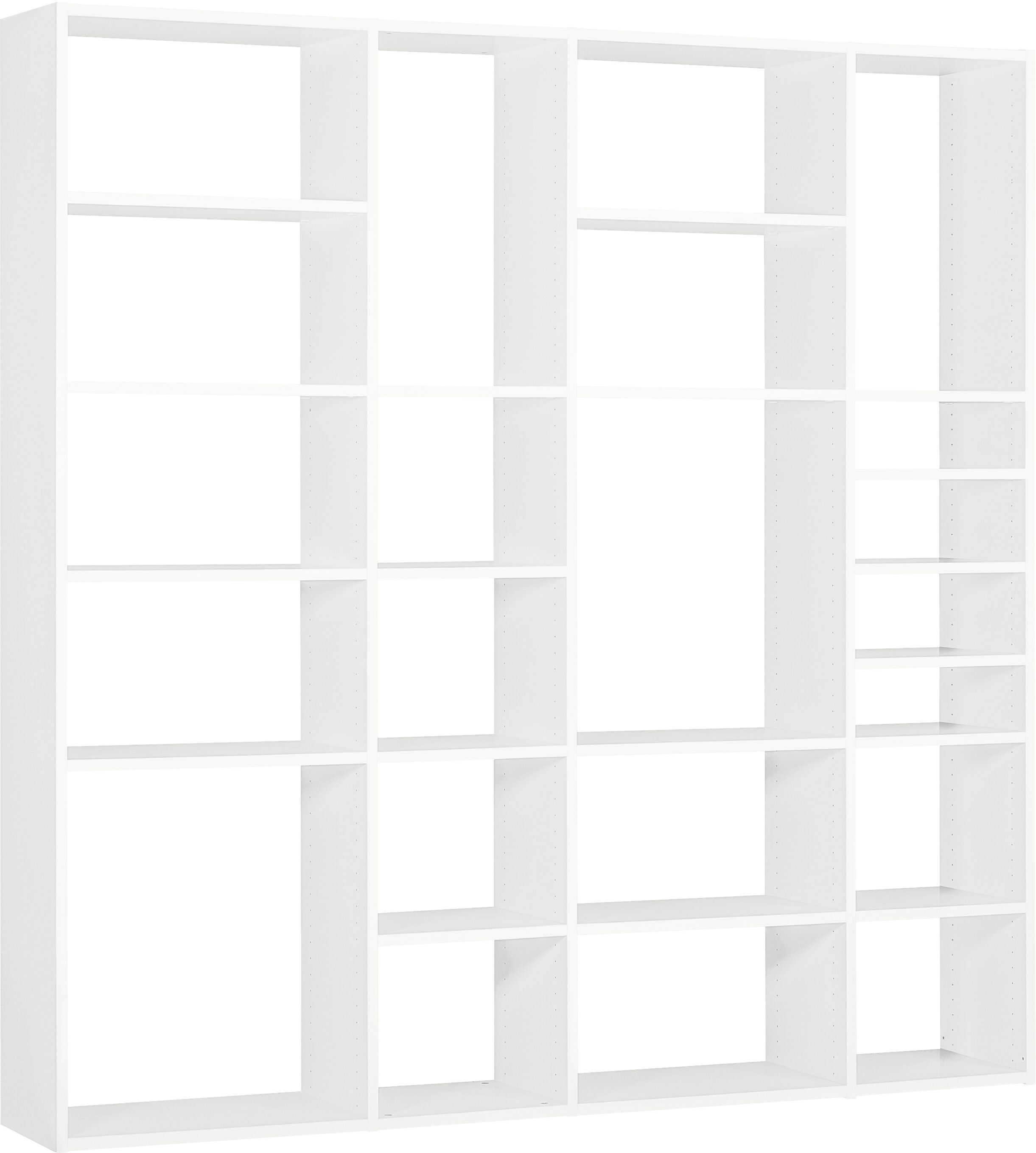 TARA Regal - Weiss / B: 200.0 cm x T: 33.0 cm x H: 222.0 cm