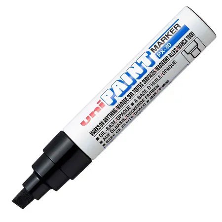 uni-ball Lackmarker Uni Paint PX-30, mit Keilspitze, schwarz