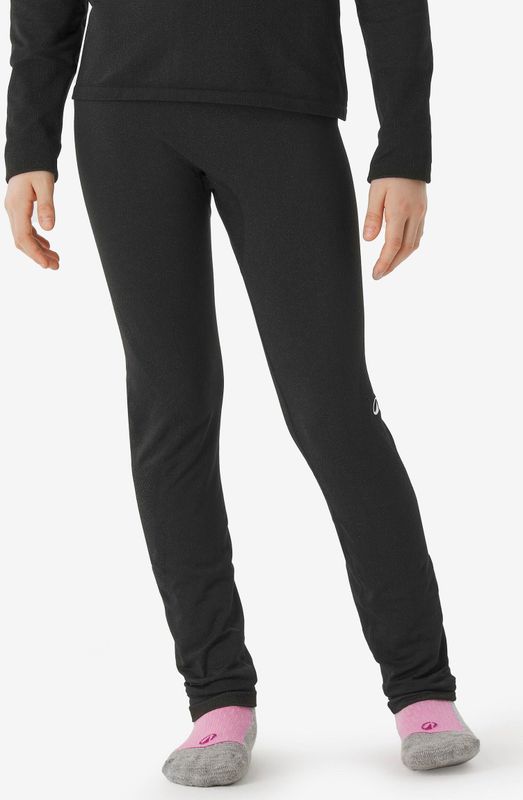 Naadloos thermobroek bl 500 kinderen zwart