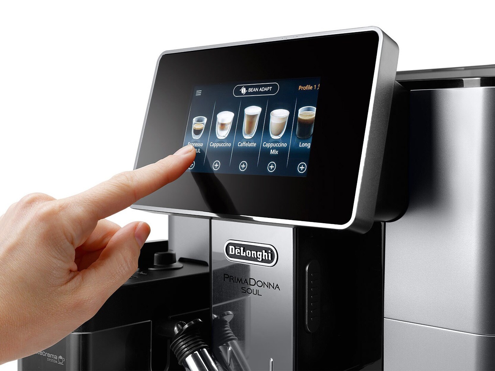 Delonghi PrimaDonna Soul ECAM 610.55.SB silber Kaffeevollautomat