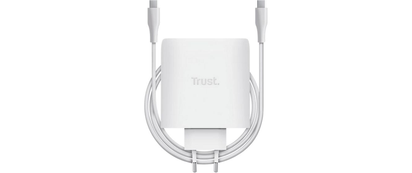 Maxo USB-C-GaN-Ladegerät 100 W mit 2 Anschlüssen WeissGaN-Technologie mit Dual-Port-Ausgang und bis zu 100 W Ladeleistung
