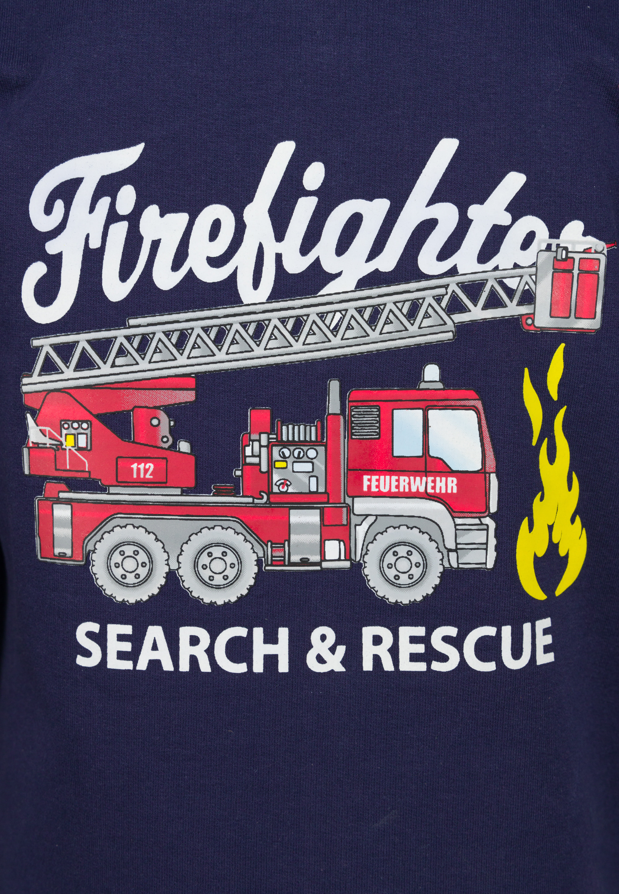 Kapuzen-Sweatjacke FIRETRUCK in true navy