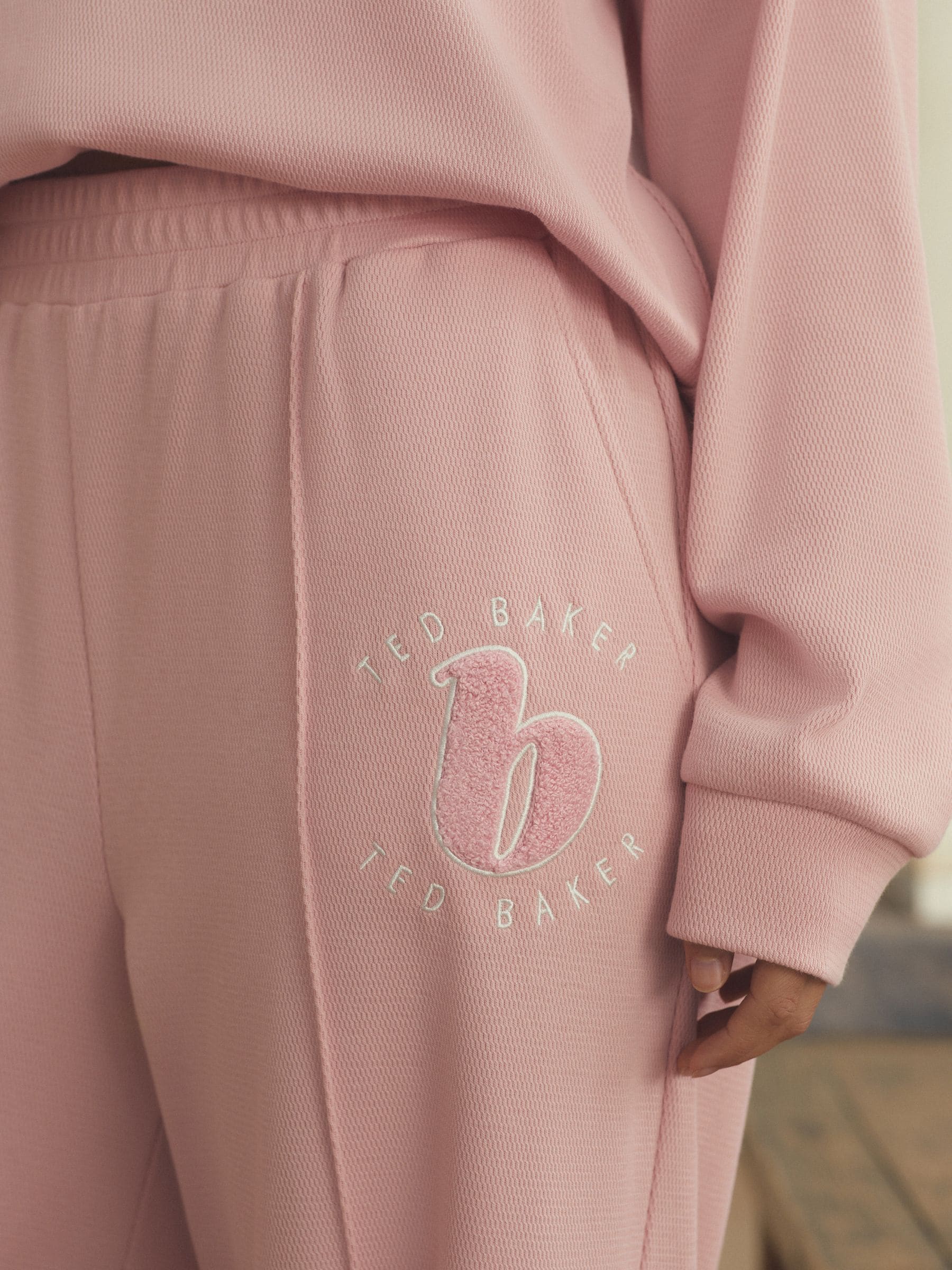 Roze - B by Ted Baker Brushed Waffle Cotton Blend Pyjamas