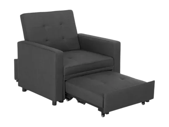 Fauteuil-lit peu encombrant avec accoudoirs au design moderne Zeta
